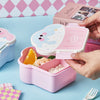 Ice Cream Shape Lunch Box with Spoon & Fork