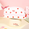 Double-Layer Strawberry Aesthetic Stationery Pouch