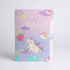 Magical Unicorn File Folder ✨ | Secure Push Lock & A4 Storage