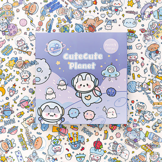 Space Bunny Stickers - Dreamy & Decorative!
