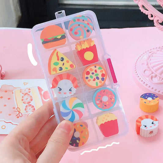 Cute 3D Fast Food Pencil Topper Eraser
