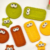 Fun cookie-themed erasers for kids with adorable star and biscuit designs, packed in bright gift boxes.