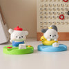 Handmade Painter Puppy mobile phone holder with red beret