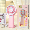 3-in-1 Mini Desk & Rechargeable Handheld Fan | 3-Speed Mini Portable Fan