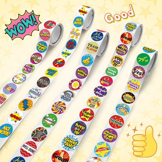 Motivational Sticker Roll - 500 Stickers