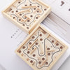 Wooden Maze Ball Game Classic Skill & Focus Puzzle Toy