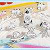 Luminous 3D Glow in the Dark Spaceship Sticker