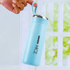 Double-Layer Portable Glass Cup – 450ml | Spill-Free & Stylish