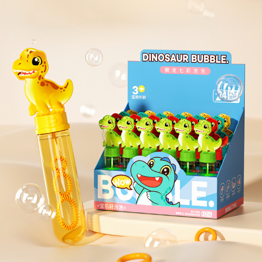 Dino Bubble Wands for Kids - Colorful Party Favors