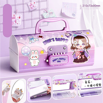 Nini’s Happy Password Lock Pencil Case – Secure & Stylish