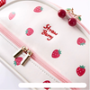 Double-Layer Strawberry Aesthetic Stationery Pouch