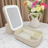 Makeup Jewellery Box with LED Lighted Mirror