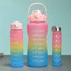 3-in-1 Hydration Bottles Set |Motivational - Time Marker | Set of 3