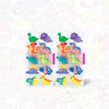 Cute 3D Dinosaur Theme Pencil Topper Eraser Set