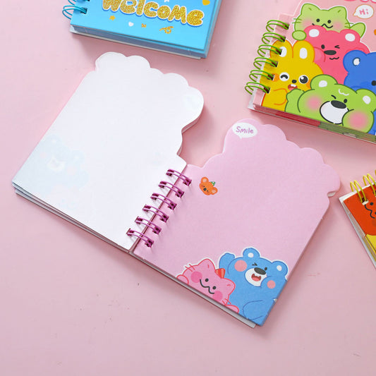 Cute Bear Mini Spiral Diary