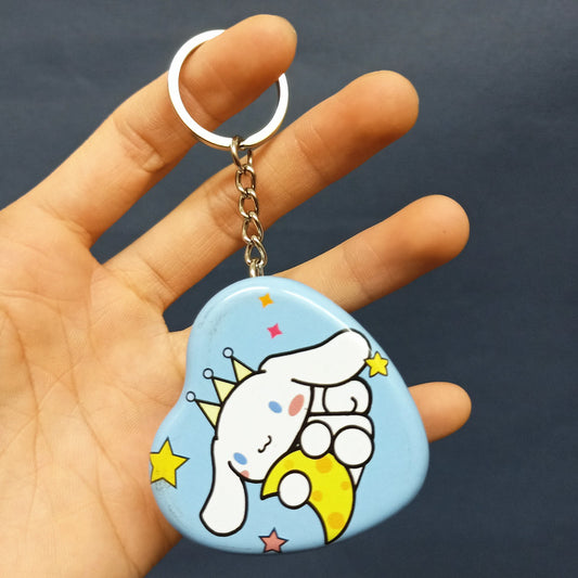 Kawaii Heart Mini Tin Box Keychain