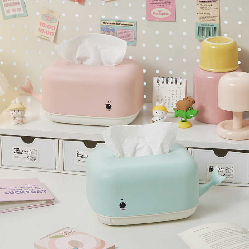 Whale-Shaped Tissue Box for bathroom and home décor