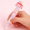 Retractable Erasers! Fun 3D Cartoon Toppers