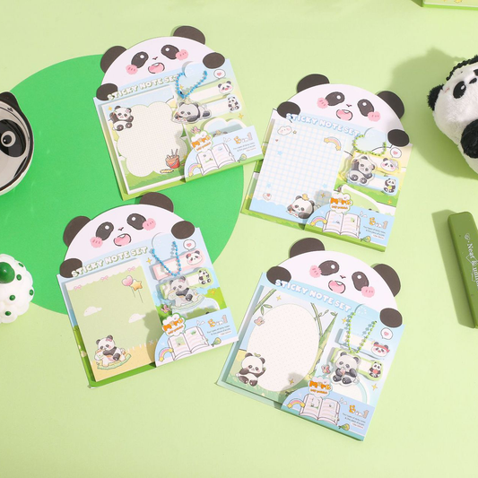 Cute Panda Puddle Sticky Notes