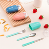 Portable Cutlery Set - Stainless Steel Spoon, Fork & Chopsticks