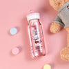 3D Bear Clear Water Bottle | 600ml Kids Fruit Infuser Sipper