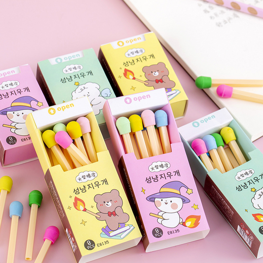 Match Stick Erasers