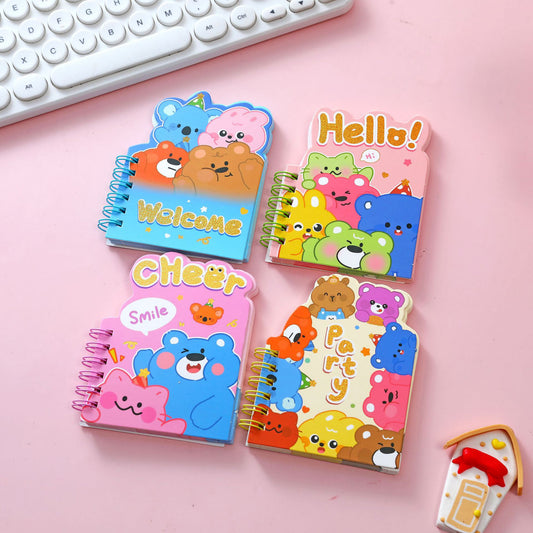 Cute Bear Mini Spiral Diary