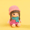 Cute Winter Girl Miniature Figurines - Set of 2