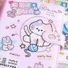 Adorable Kitten Pocket Notebook with Magnetic Closure