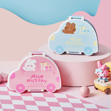 Car Shape Lunch Box with Spoon & Fork