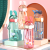 Cute 3D Rabbit Ear Sipper Cup | 550ml Pop-Up Straw Bottle for Kids