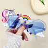 Magical Unicorn & Rainbow Party Glasses | Glittery Plastic Novelty Eyewear