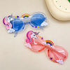 Magical Unicorn & Rainbow Party Glasses | Glittery Plastic Novelty Eyewear