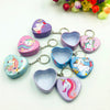 Unicorn Heart Mini Tin Box Keychain