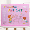 208-Piece Super Mega Art Set with Drawing Board