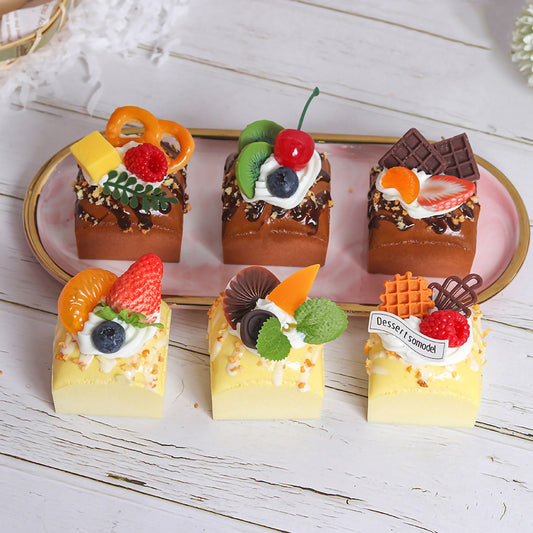 Realistic 3D Miniature Cake Fridge Magnets