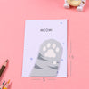 Adorable "Meow" Cat Claw Sticky Memo Pad