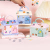 Cute House Piggy Bank with DIY stickers