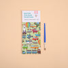 12-Page Watercolor Painting Book + Brush!
