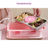 Personalized Stainless Steel 3-compartment Lunch Box with Bowl
