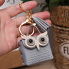 Stylish Owl Coin Pouch Keychain