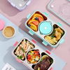 Personalized Stainless Steel 3-compartment Lunch Box with Bowl