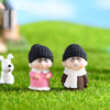 Miniature Elderly Couple Figurine Set