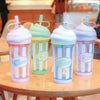 3D Ice Cream Swirl Tumbler with Straw - 500ml