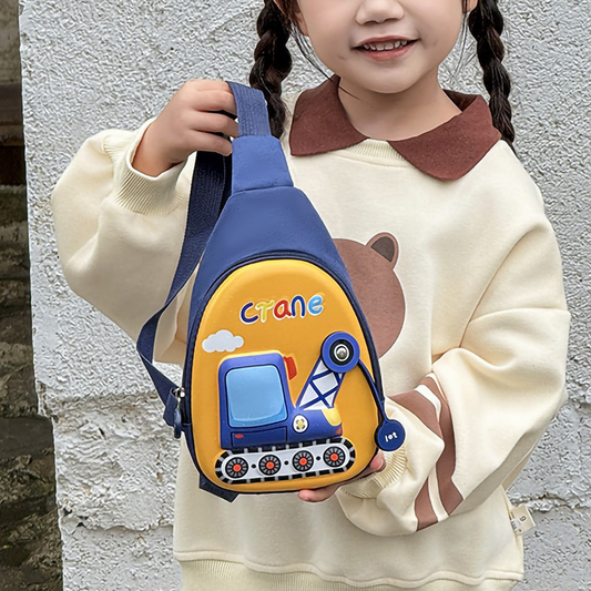 Cute 3D Hard Top Vehicles Sling Chest Bag