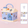 Cute House Piggy Bank with DIY stickers