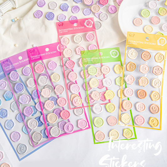 Wax Seal Stamp – Pastel 3D Decorative Stickers