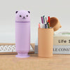 Soft Bear Silicone Pencil Pouch – Cute & Durable