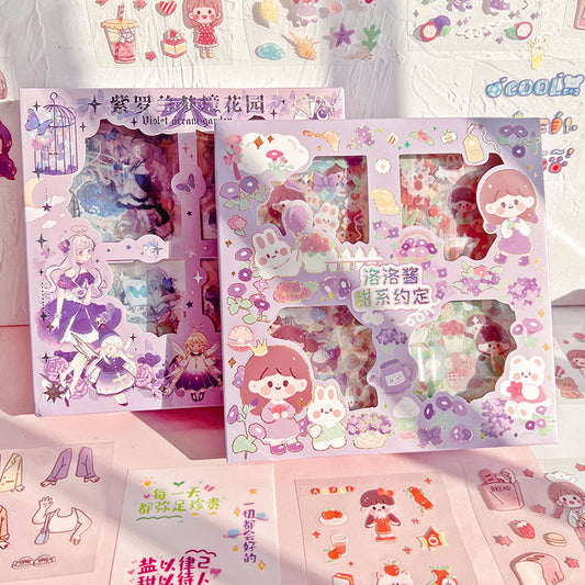 DIY Sticker Set 100 Sheets Kawaii Washi Stickers for Kids