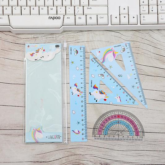 Unicorn Geometry Ruler Set of 4 Pcs | 20 Cm